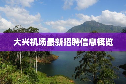 大兴机场最新招聘信息概览