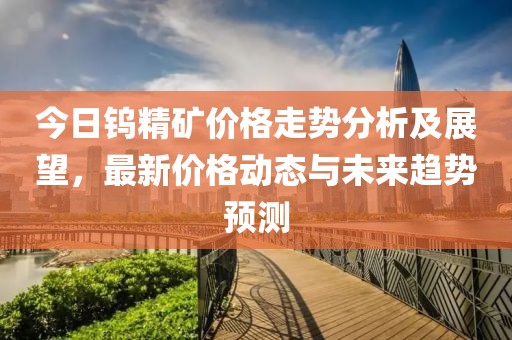 今日钨精矿价格走势分析及展望，最新价格动态与未来趋势预测