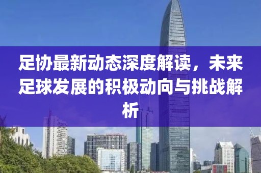 足协最新动态深度解读，未来足球发展的积极动向与挑战解析