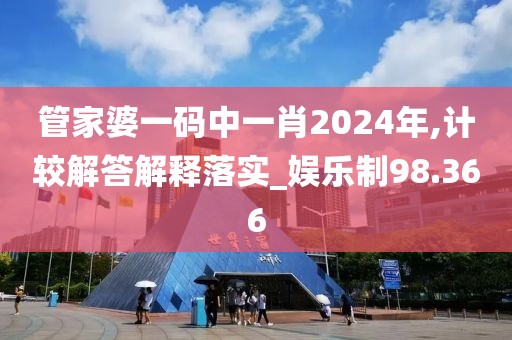 管家婆一码中一肖2024年,计较解答解释落实_娱乐制98.366