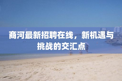商河最新招聘在线，新机遇与挑战的交汇点