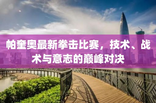 帕奎奥最新拳击比赛，技术、战术与意志的巅峰对决