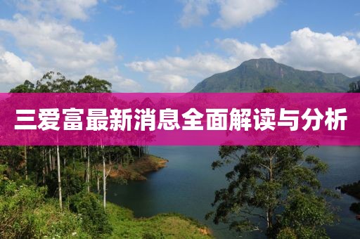 三爱富最新消息全面解读与分析