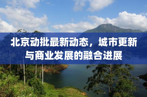北京动批最新动态，城市更新与商业发展的融合进展
