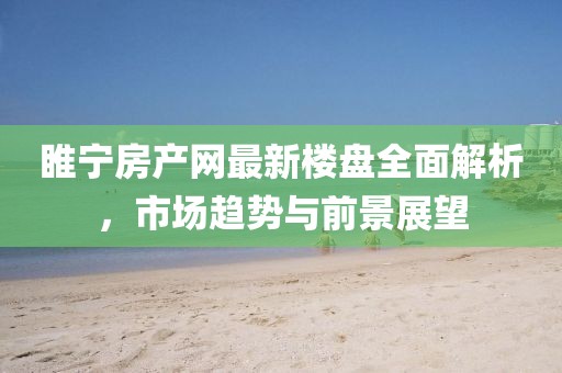 睢宁房产网最新楼盘全面解析，市场趋势与前景展望