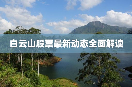 白云山股票最新动态全面解读