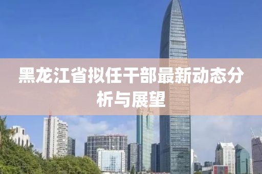 黑龙江省拟任干部最新动态分析与展望