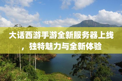大话西游手游全新服务器上线，独特魅力与全新体验