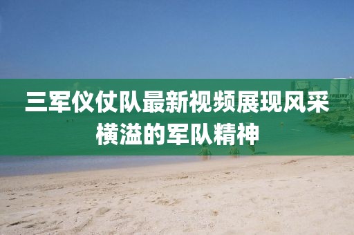 三军仪仗队最新视频展现风采横溢的军队精神