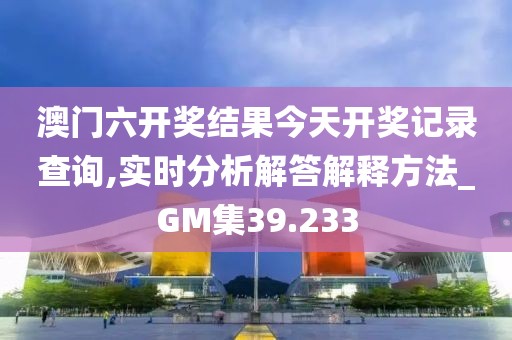 澳门六开奖结果今天开奖记录查询,实时分析解答解释方法_GM集39.233