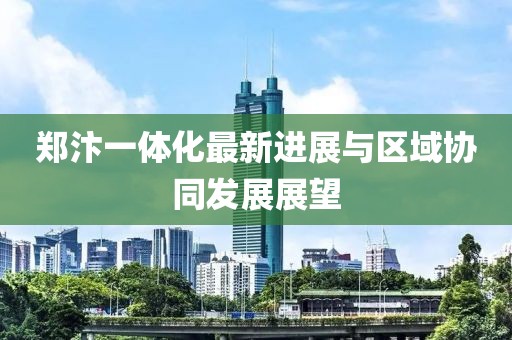 郑汴一体化最新进展与区域协同发展展望