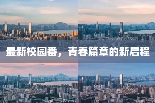 最新校园番，青春篇章的新启程