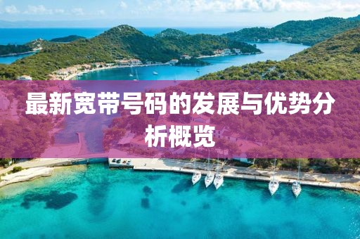 最新宽带号码的发展与优势分析概览