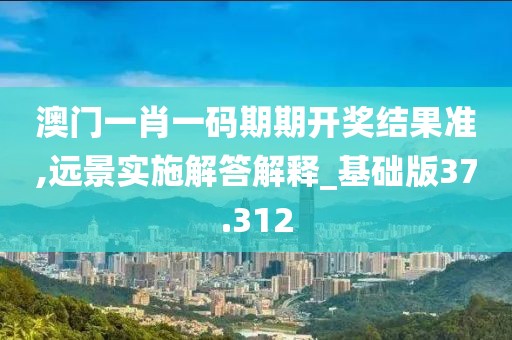 澳门一肖一码期期开奖结果准,远景实施解答解释_基础版37.312