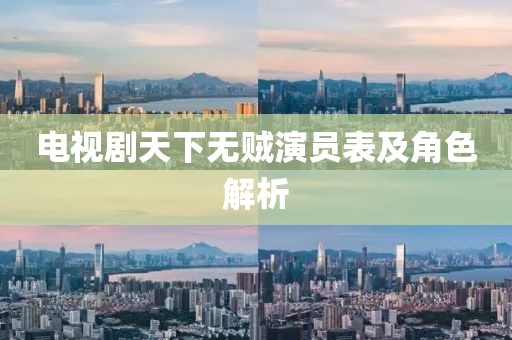 电视剧天下无贼演员表及角色解析