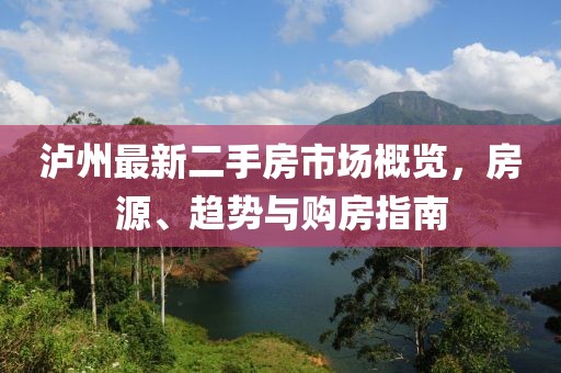 泸州最新二手房市场概览，房源、趋势与购房指南