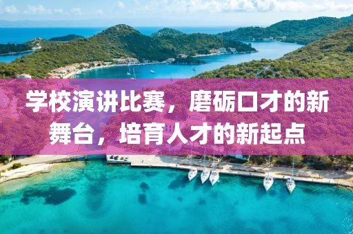 学校演讲比赛，磨砺口才的新舞台，培育人才的新起点