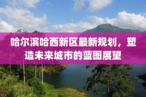 哈尔滨哈西新区最新规划，塑造未来城市的蓝图展望