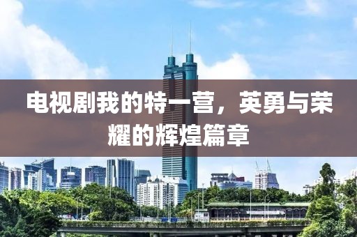 电视剧我的特一营，英勇与荣耀的辉煌篇章