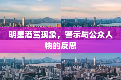 明星酒驾现象，警示与公众人物的反思