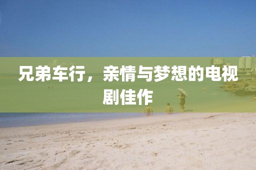 兄弟车行，亲情与梦想的电视剧佳作