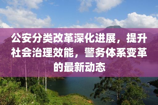 公安分类改革深化进展，提升社会治理效能，警务体系变革的最新动态