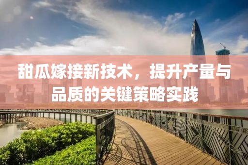 甜瓜嫁接新技术，提升产量与品质的关键策略实践