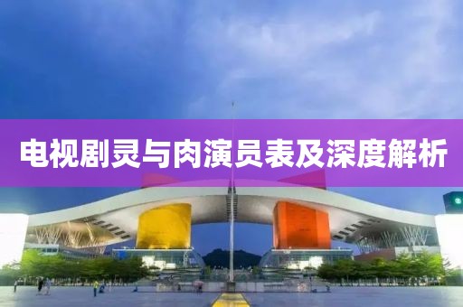 电视剧灵与肉演员表及深度解析