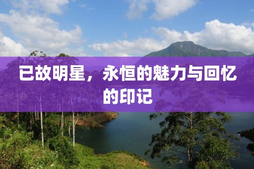 已故明星，永恒的魅力与回忆的印记