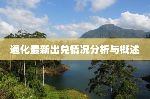 通化最新出兑情况分析与概述