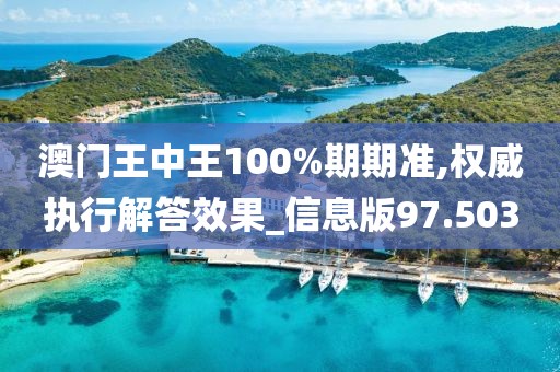 澳门王中王100%期期准,权威执行解答效果_信息版97.503