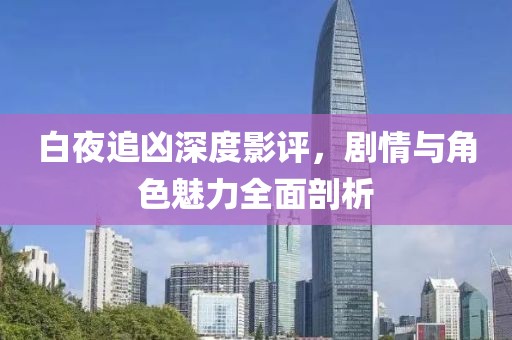 白夜追凶深度影评，剧情与角色魅力全面剖析