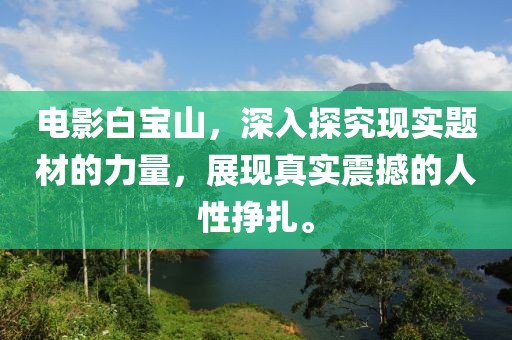 电影白宝山，深入探究现实题材的力量，展现真实震撼的人性挣扎。