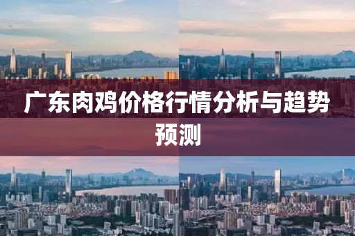 广东肉鸡价格行情分析与趋势预测
