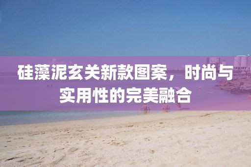 硅藻泥玄关新款图案，时尚与实用性的完美融合