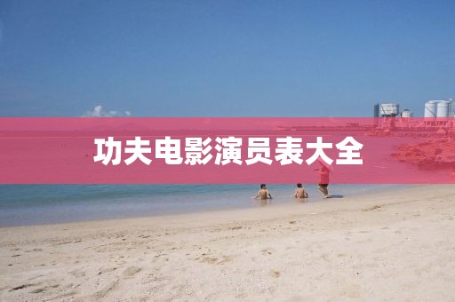 功夫电影演员表大全