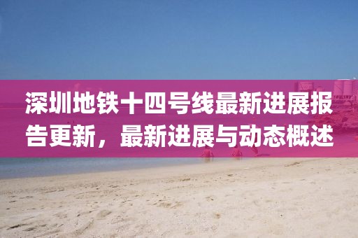 深圳地铁十四号线最新进展报告更新，最新进展与动态概述