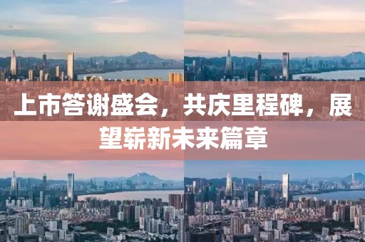 上市答谢盛会，共庆里程碑，展望崭新未来篇章