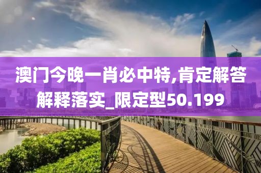 澳门今晚一肖必中特,肯定解答解释落实_限定型50.199