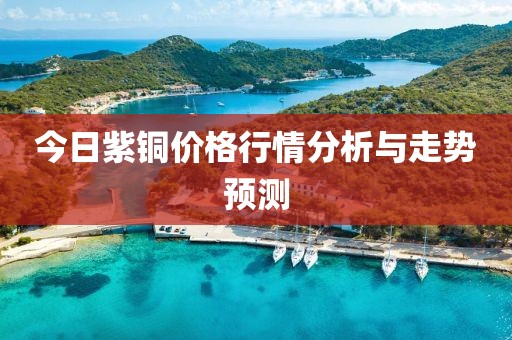 今日紫铜价格行情分析与走势预测