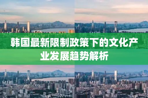 韩国最新限制政策下的文化产业发展趋势解析