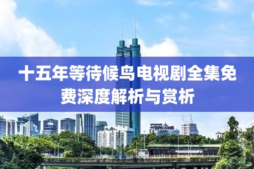 十五年等待候鸟电视剧全集免费深度解析与赏析