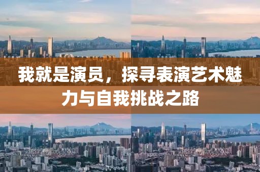 我就是演员，探寻表演艺术魅力与自我挑战之路