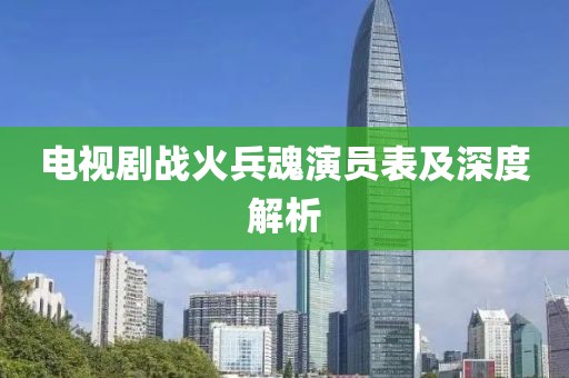 电视剧战火兵魂演员表及深度解析