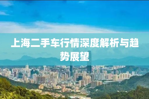 上海二手车行情深度解析与趋势展望