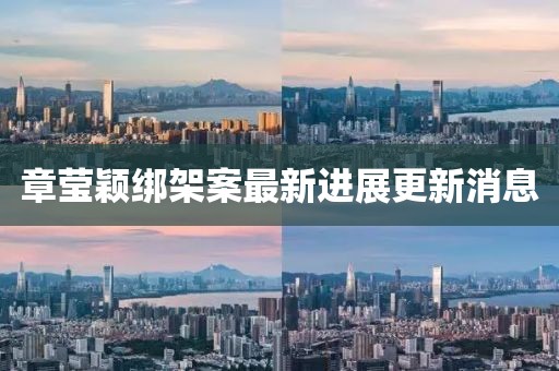 章莹颖绑架案最新进展更新消息