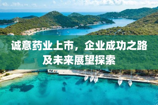 诚意药业上市，企业成功之路及未来展望探索