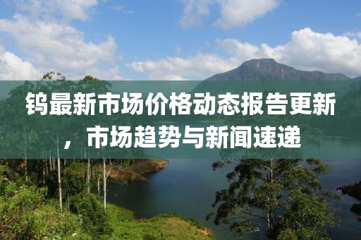 钨最新市场价格动态报告更新，市场趋势与新闻速递