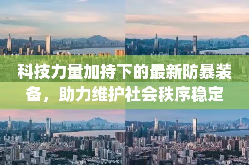 科技力量加持下的最新防暴装备，助力维护社会秩序稳定