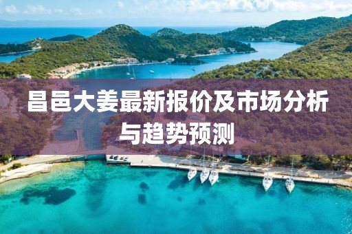 昌邑大姜最新报价及市场分析与趋势预测